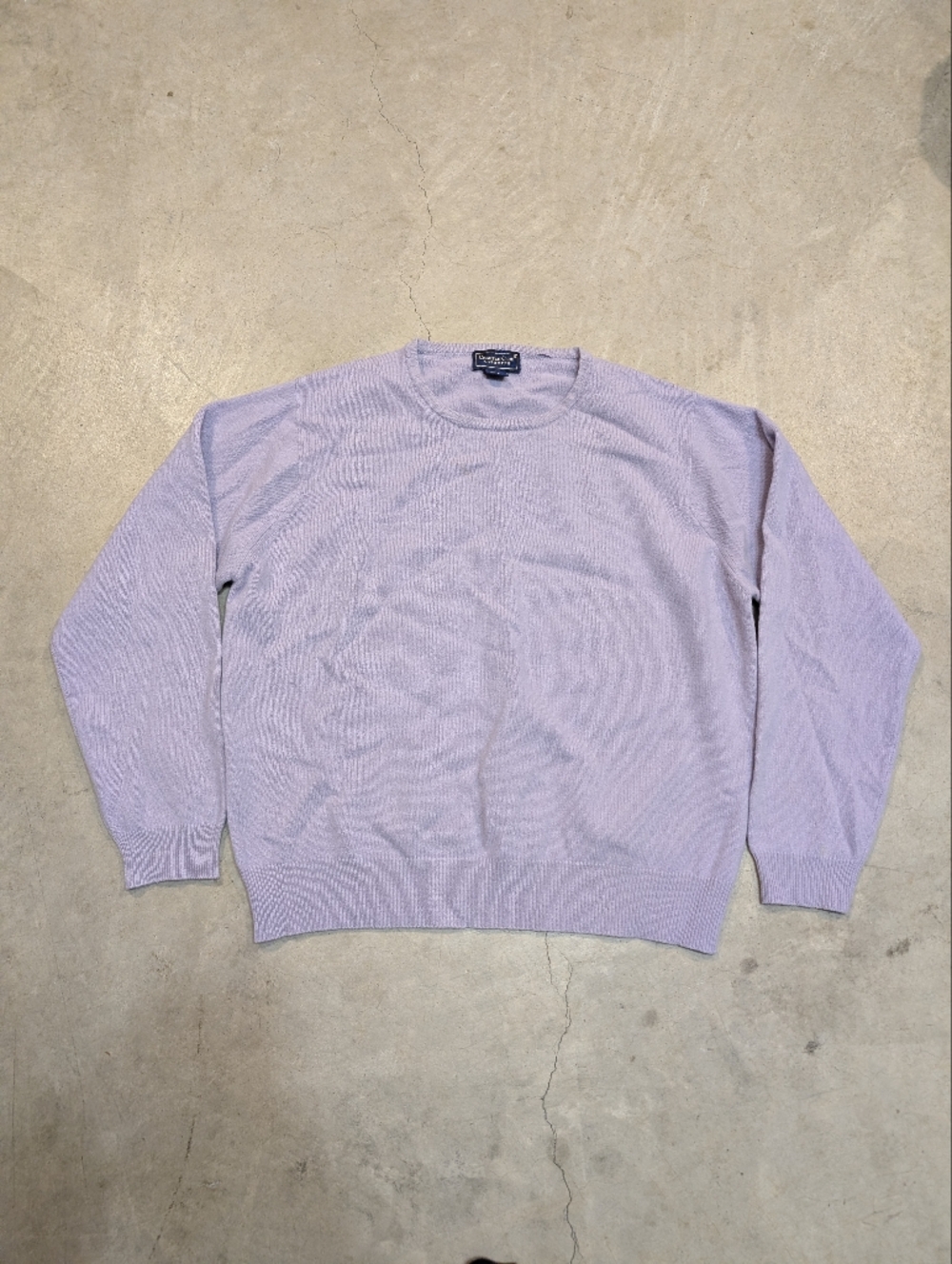 Charter Club Lavender Cashmere Crewneck Sweater Womens L Flaw